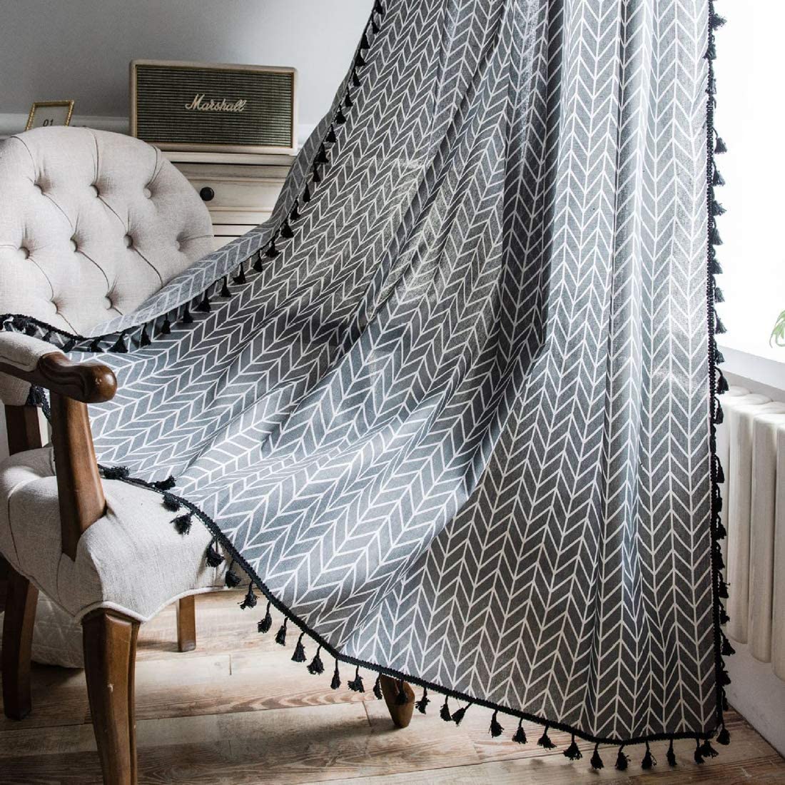 Best curtain color combination for living room