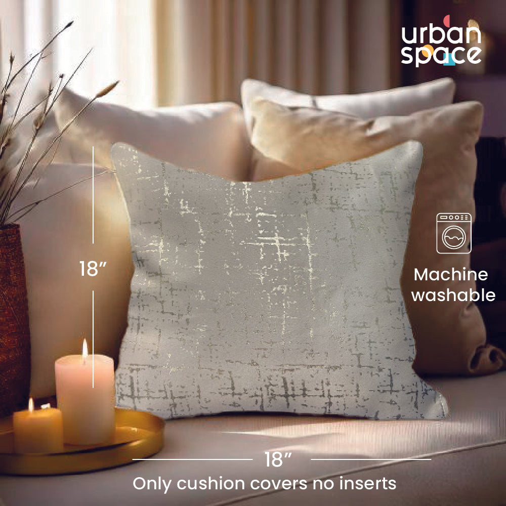 Gold Foil Cotton Cushion Cover Throw pillow for couch- Sparkle