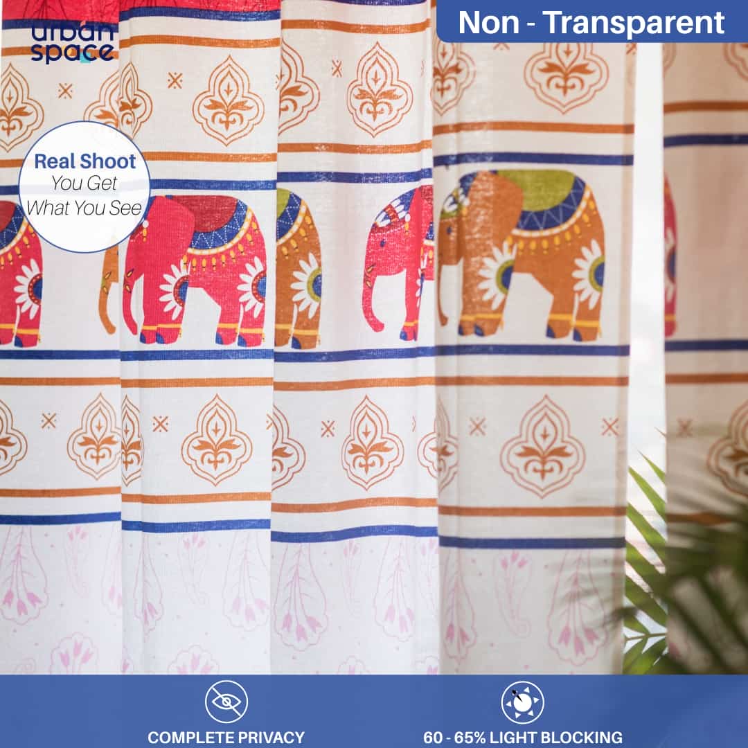 luxurious bedroom Curtains online red color