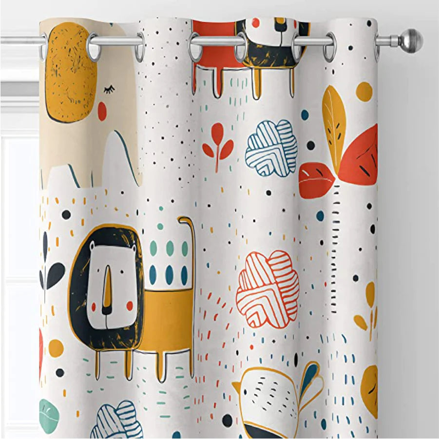 Upgrade White Walls Minimalist Sheer Patterned Curtains