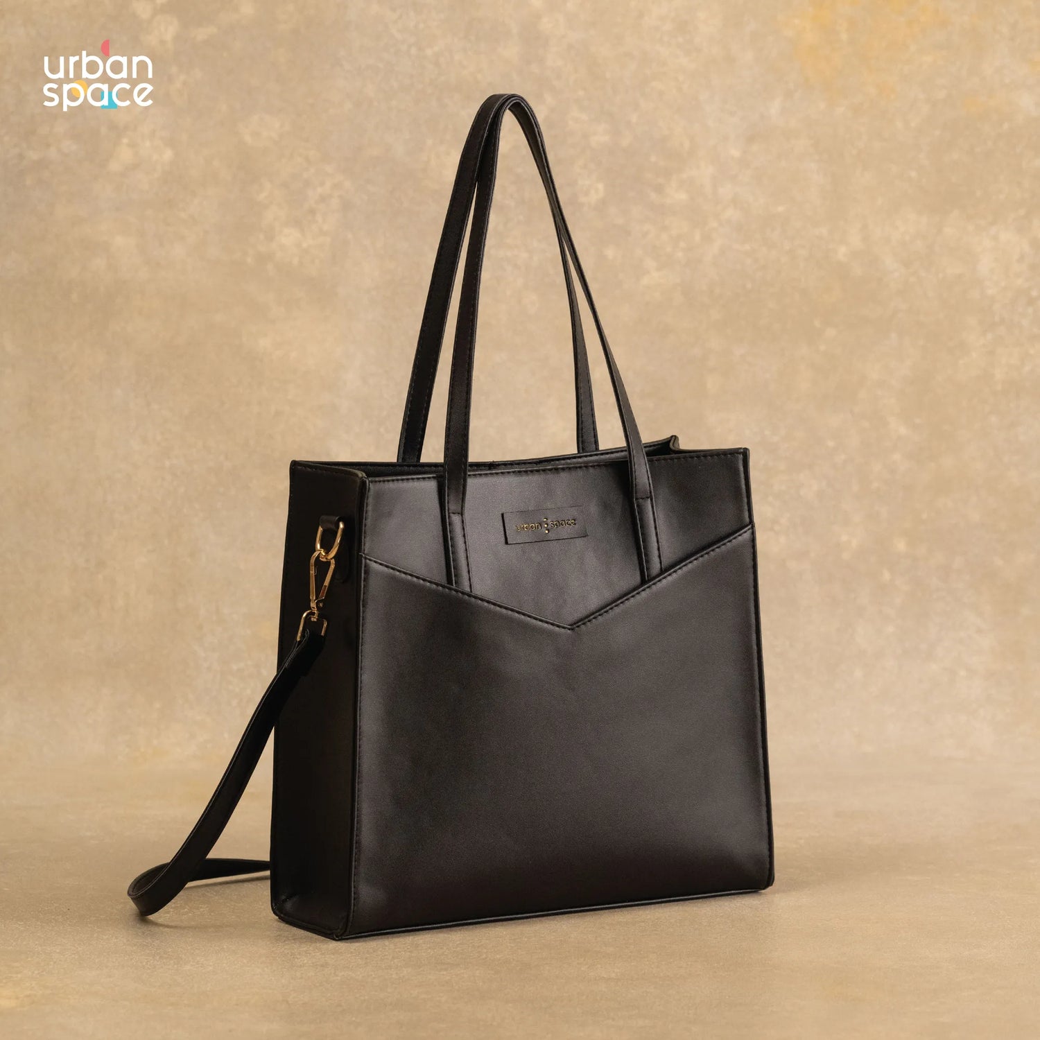 Vegan Hand Bag, Minimalism Marries Functionality, Adele Black