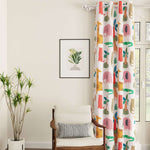 Blackout Curtains, Digital Printed Curtains, Pack of 1 Curtains - Jungle Safari Buttercream