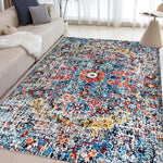 Digital Printed Premium Chenille Floor Carpet Mat, Super Soft Rug with Anti-Skid Backing, Modern Persian Carpet - CR005