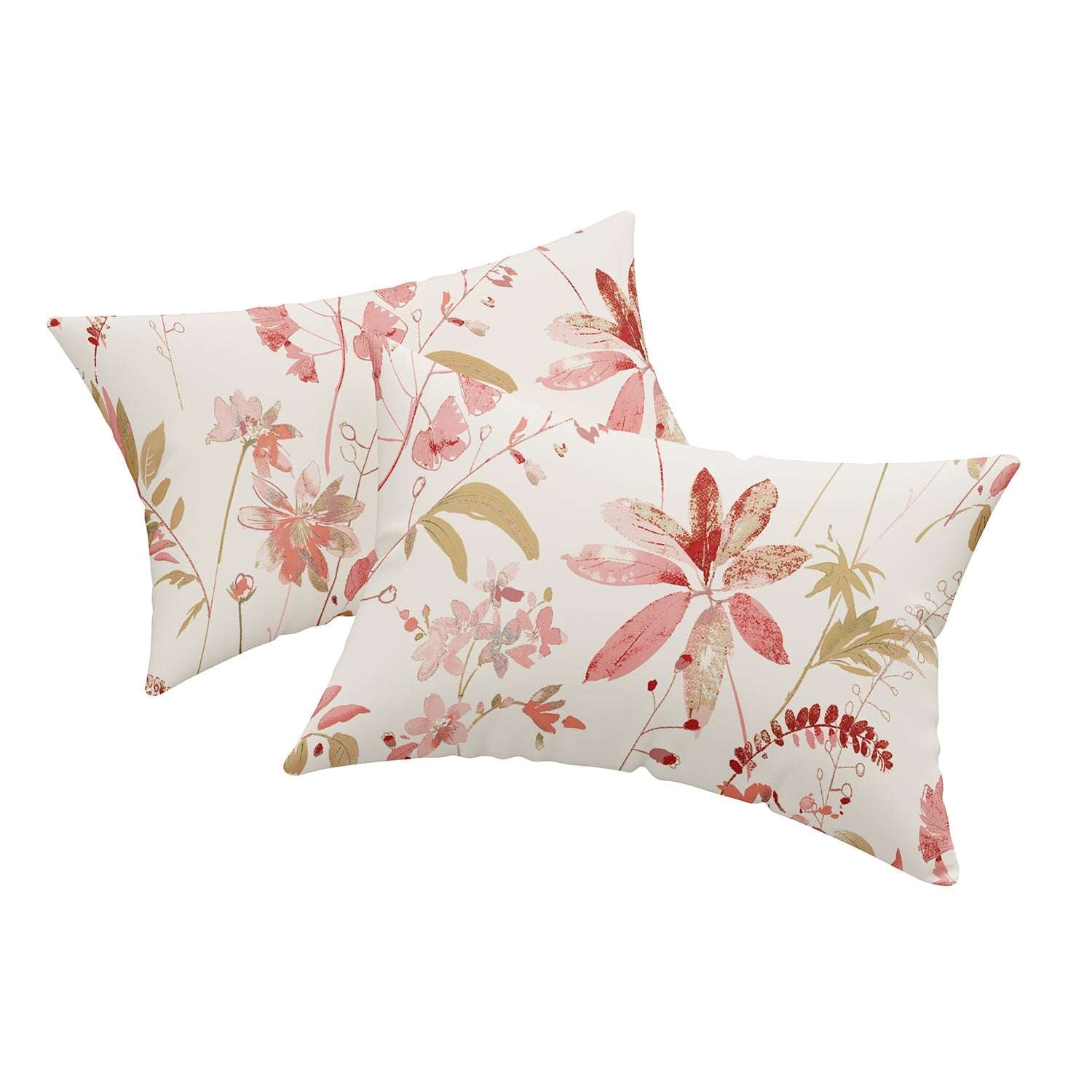 Fitted King Size Cotton Bedsheet - Floral Feast Peach