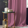 100% Blackout Curtains, 3D embossed door & window curtains, Pack of 2 - Drift Pink