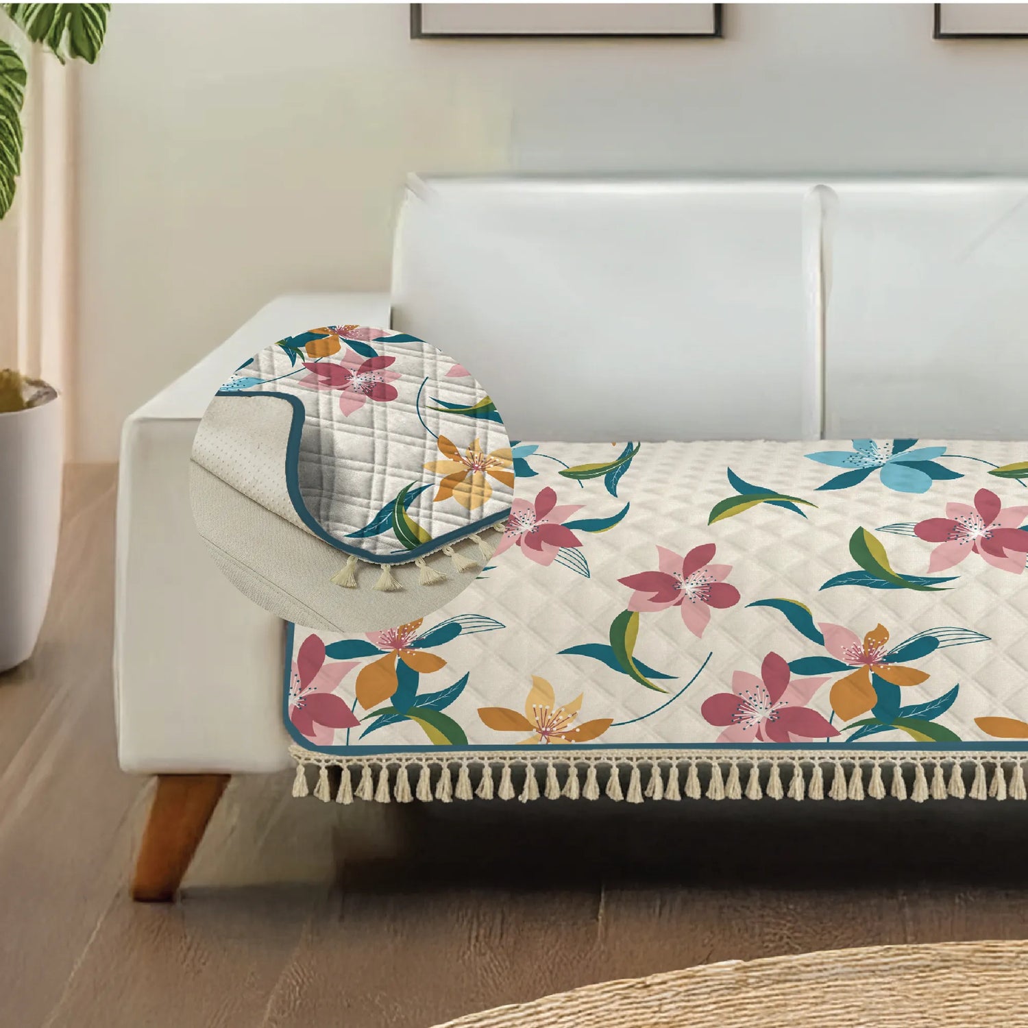 Anti Skid Quilted Sofa Mats, Bloomingdale