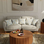 Cotton Cushion Covers, Throw pillow for couch - Iris Blue