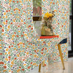 100% Cotton Curtains for Living Room, Bedroom Curtains - Pack of 2 Curtains, Vasant