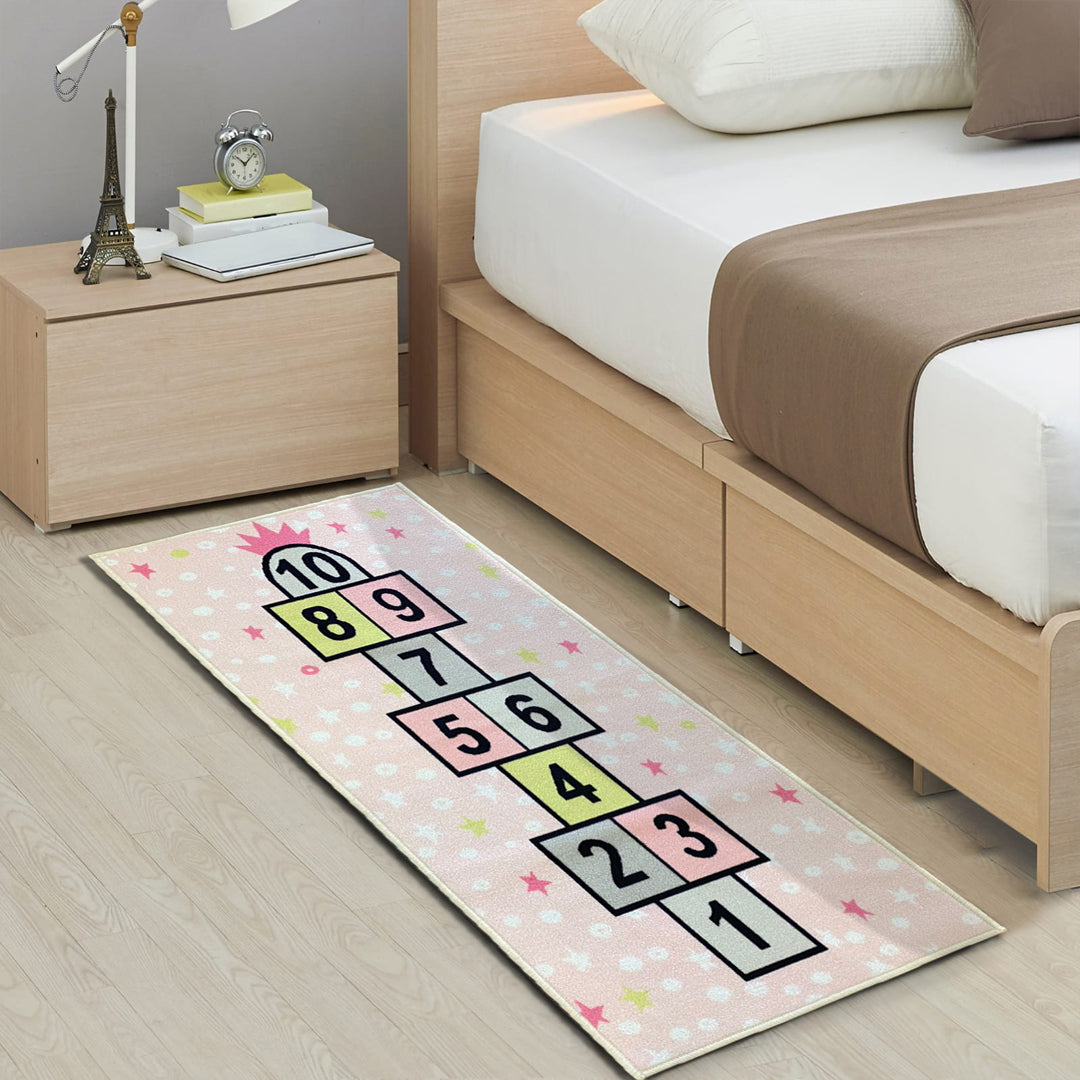 3D Digital Printed Carpet, Bed Runner with Anti Slip Backing for Bedroom | Living Room | Office (2 ft x 5 ft) - DR1023