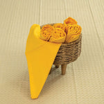 100% Cotton Multipurpose Kitchen Napkins, Dining Table Napkins, Machine Washable & Reusable - Set of 6 - Yellow