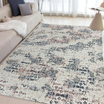 Digital Printed Premium Chenille Floor Carpet Mat, Super Soft Rug with Anti-Skid Backing, Modern Distressed Design - ACR003