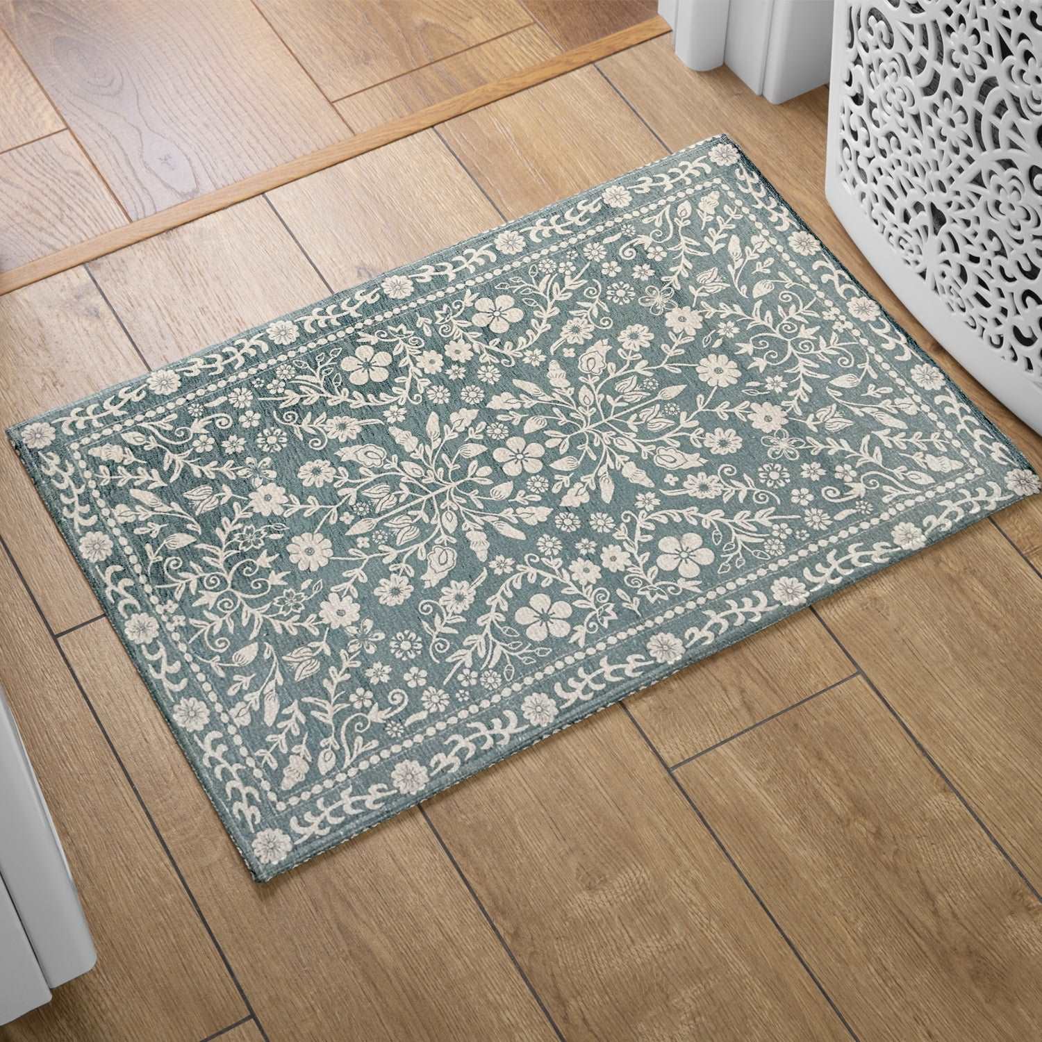 Digital Printed Premium Chenille Floor Carpet Mat, Super Soft Rug with Anti-Skid Backing, Modern Persian Carpet - CR002
