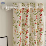 Blackout Curtains, Digital Printed Curtains, Pack of 2 Curtains - Gulmohar