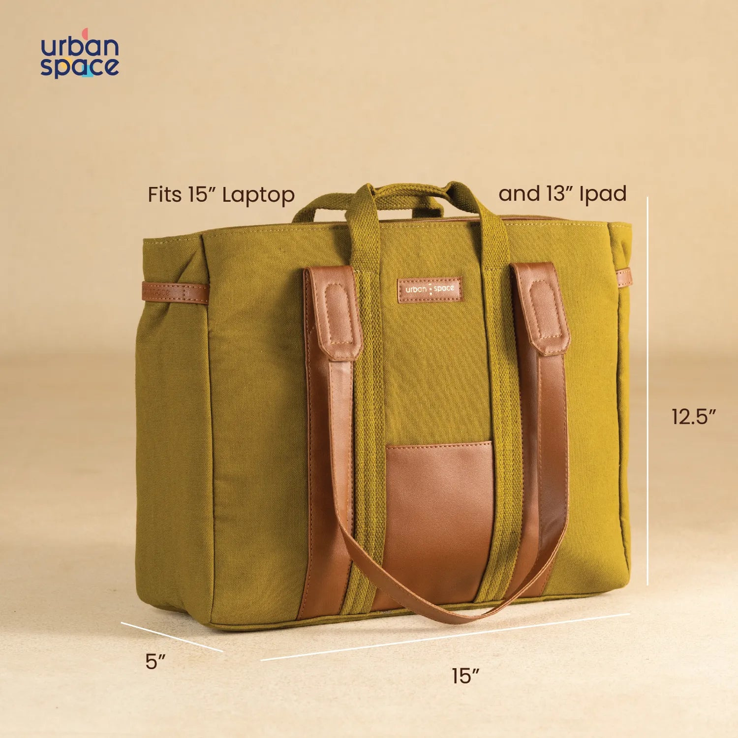 Sustainable Office Laptop Bag for her in Gift Box - Fir Green