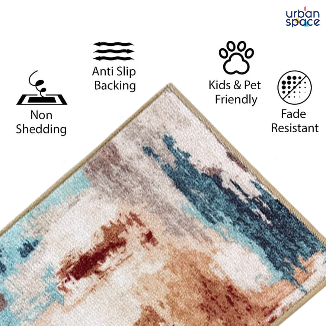 3D Digital Printed Carpet, Rugs for Living Room, Bedroom, Rug with Anti Slip Backing - DR1029