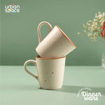 Handmade Ceramic Tea / Coffee Mugs, Set of 2, Natural Beige