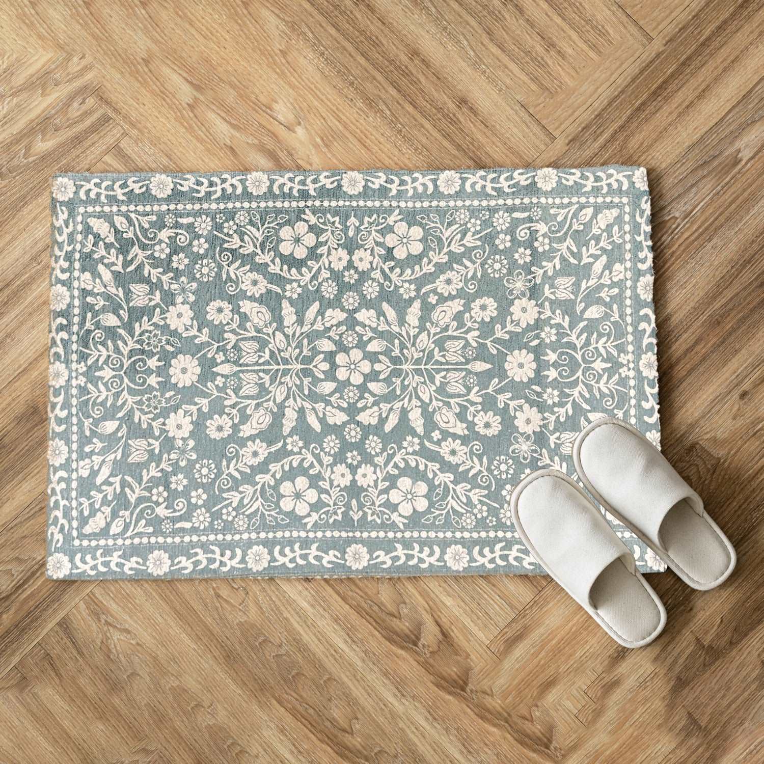 Digital Printed Premium Chenille Floor Carpet Mat, Super Soft Rug with Anti-Skid Backing, Modern Persian Carpet - CR002