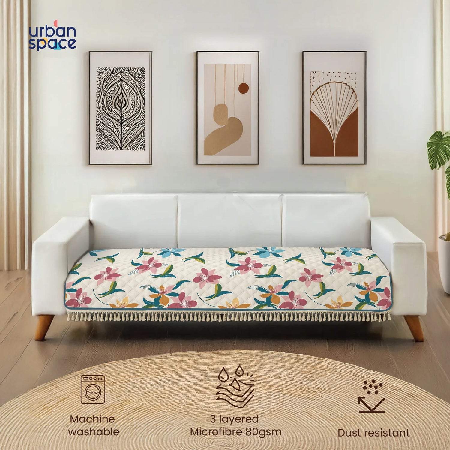 Anti Skid Quilted Sofa Mats, Bloomingdale