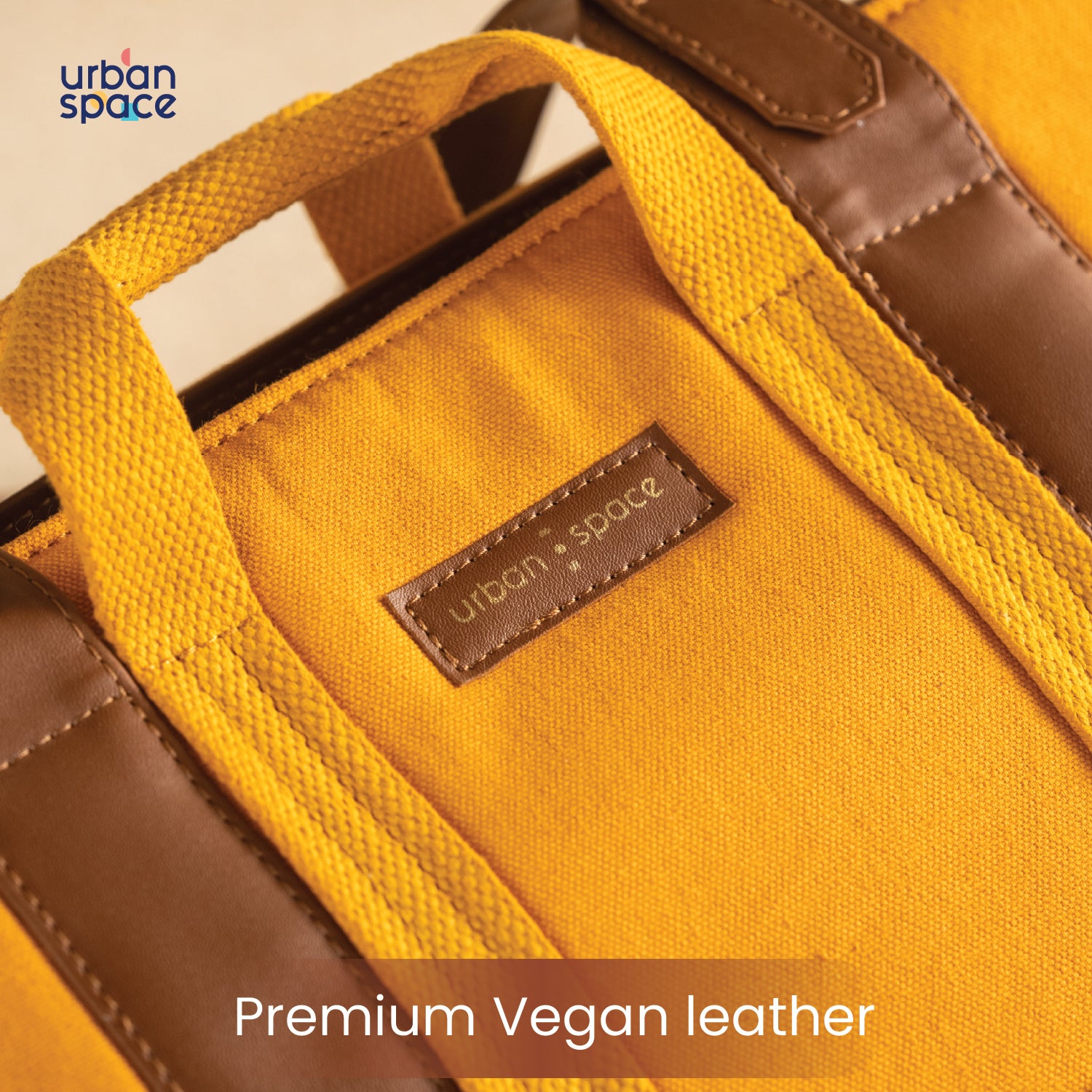 Buy The Atelier Canvas Tote Bags for Office - Mustard Yellow
