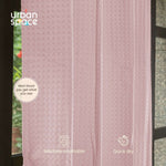 100% Cotton Waffle weave Curtains, 60-65% Room Darkening Curtain - Pack of 2 - Blush Pink
