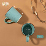 Handmade Ceramic Tea / Coffee Mugs, Set of 2, Ocean Green