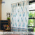100% MalMal Cotton Curtains, Semi-Transparent with Tab Top, Pack of 2 Curtains - Ace of Spade Blue