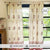 100% MalMal Cotton Curtains, Semi-Transparent with Tab Top, ‎Pack of 2 Curtains - Ethnic Motif Pink