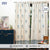 100% MalMal Cotton Curtains, Semi-Transparent with Tab Top, ‎Pack of 2 Curtains - Lush Garden Blue
