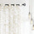 Sheer Curtains, Semi Transparent Curtains, Linen Textured Curtains for Living room, Pack of 2 Curtains, Petals