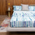 Cotton Bedsheet + AC Blanket Combo Pack - (Combo 8 - Sky scrapper Blue + Newyork)