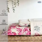 Fitted King Size Cotton Bedsheet - Majestic Pink