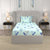 Serene 200 TC 100% Cotton Single Bedsheet with Pillow Covers - Whisper Mint Blue