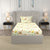 Serene 200 TC 100% Cotton Single Bedsheet with Pillow Covers - Meadows Buttercream