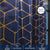 100% Blackout Thermal Curtain, Hexagon Gold Foil Printed- Pack of 1 Curtain