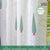 Printed Sheer Linen Curtains, Light Filtering, Pack of 2 Curtains - Pinewood