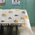 100% Cotton Dining Table Cover, Printed Cotton Table Cloth with Boho Tassels - High Garden Yellow