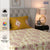 Divine Collection - 144 TC 100%  Cotton Double Bedsheet with 2 Pillow Covers, Motif Mustard