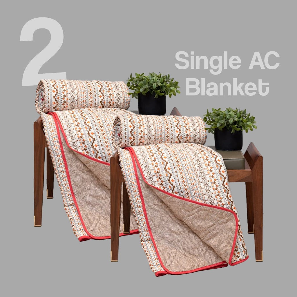 Value Pack- Set of 2 Single Bed Dohars Perfect For Summers-Mexico