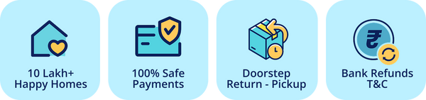 100% Cotton Waffle Weave Dining Table Cover, Table Cloth with Panelled design - Sage Green & Beige