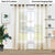 Linen textured Sheer Curtain for Living Room , Curtain for Bedroom, Pack of 2 Curtains - Buttercream