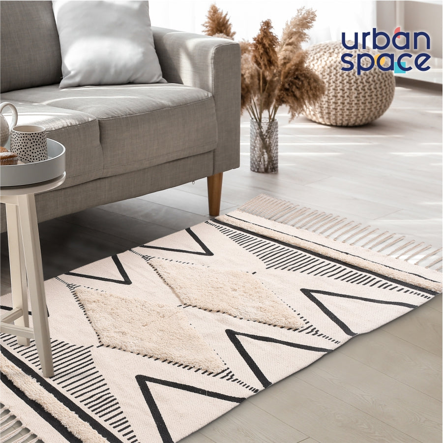 Boho Rugs and Floor Carpet with 3D tufting, Carpet for bedroom, Rug