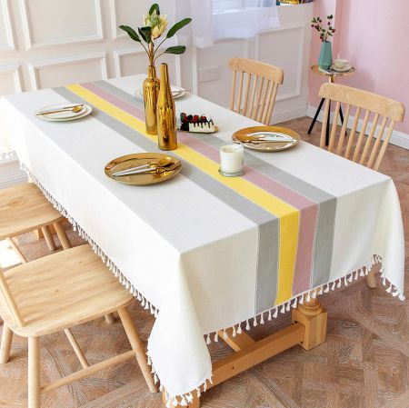 dining table cover 6 seater linen table cover table cover dining table cover 4 seater dining table cover table cloth for 6 seater dining table table cover 6 seater Premium Cotton Table Cover Cotton Table Cover for 6 Seater