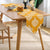 100% Cotton Table runner For 4 or 6 seater Dining / Centre Table - Motif Mustard
