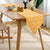100% Cotton Table runner For 4 or 6 seater Dining / Centre Table - Yellow / Beige
