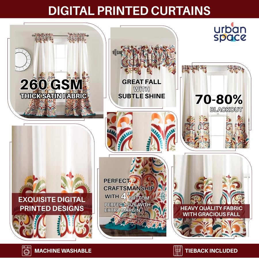 Block print curtains printed curtains printed curtains online printed blackout curtains  urban space curtains review urban space bangalore urban space india urban spaces in india urban space store kids curtains kids room curtains