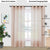 Linen textured Sheer Curtain for Living Room , Curtain for Bedroom, Readymade Curtain, Pack of 2 Curtains - Lavendar