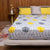 Divine Collection - 144 TC 100%  Cotton Double Bedsheet with 2 Pillow Covers, Pluto Yellow