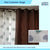 Premium Cotton Curtains - 100% Cotton Curtains, Autumn Tree, Green & Blue - Pack of 2 Curtains