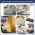 Premium Cotton Curtains for Living Room, Bedroom - 100% Cotton Curtains, Pack of 2 Curtains,  Leaf Grey mustard