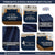 Regal 220 TC  Stripe Collection - 100 % Cotton Satin Bedsheet with pillow covers , Aqua Blue Color